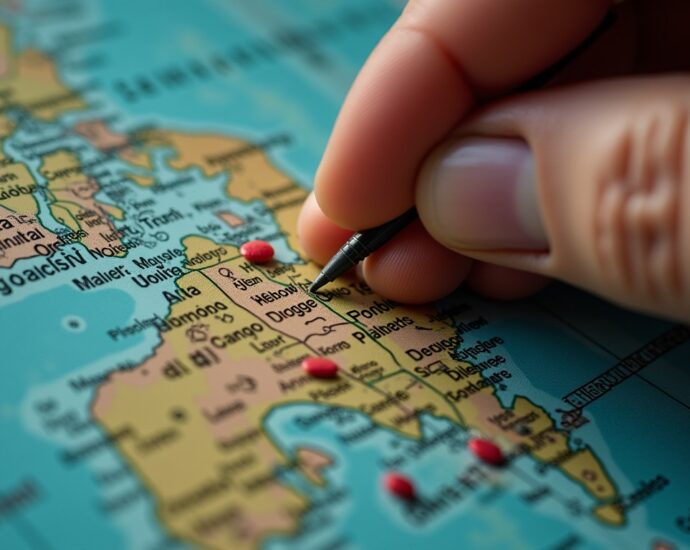 Singapour sur la carte du monde : position géographique et données essentielles