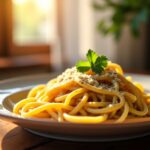 Recette facile des pâtes carbonara : crème fraîche liquide ou épaisse au choix