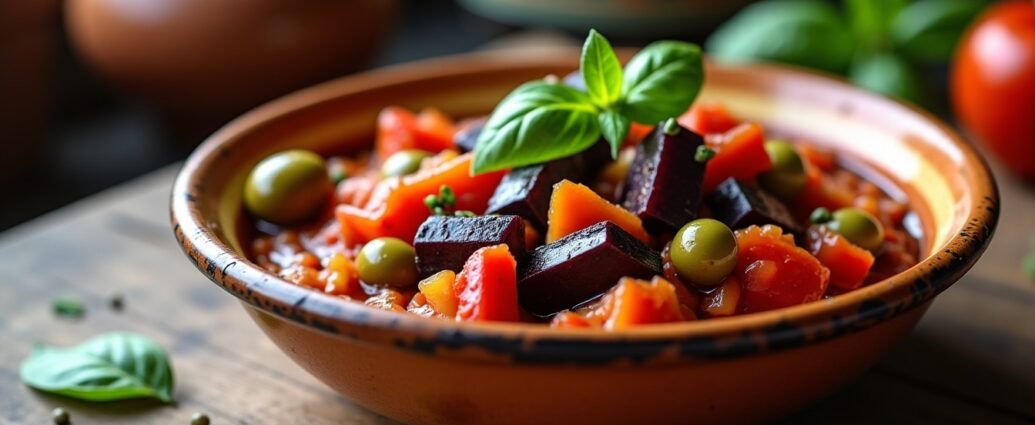 La Caponata Sicilienne de Mamie : Recette Traditionnelle Facile et Savoureuse