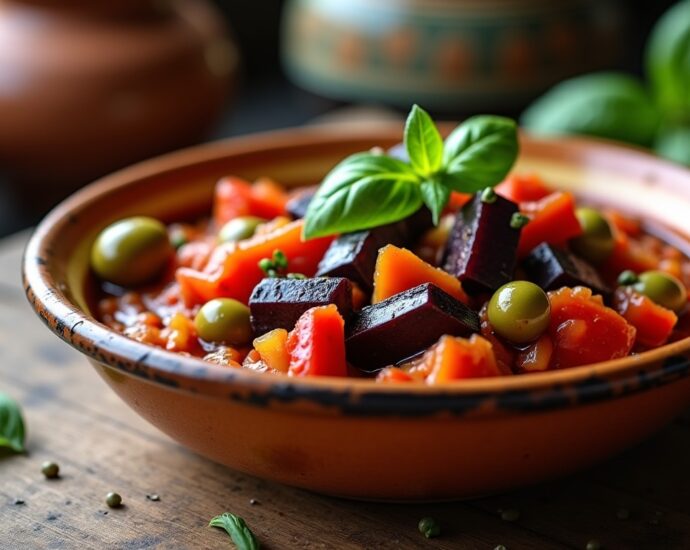 La Caponata Sicilienne de Mamie : Recette Traditionnelle Facile et Savoureuse