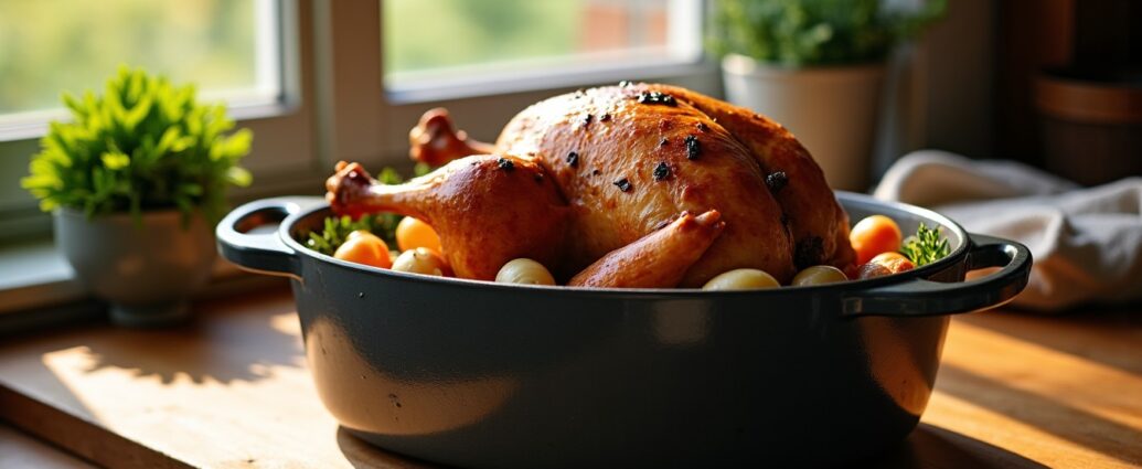Guide complet pour réussir la cuisson d'une pintade de 1,5 kg en cocotte